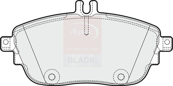 Apec Black PAD1881B Brake Pad Set, disc brake - 1