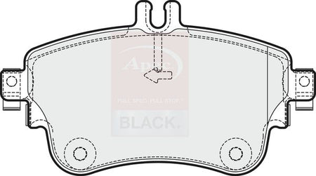 Apec Black PAD1882B Brake Pad Set, disc brake - 1