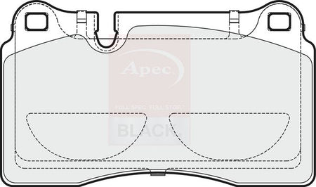 Apec Black PAD1891B Brake Pad Set, disc brake - 1