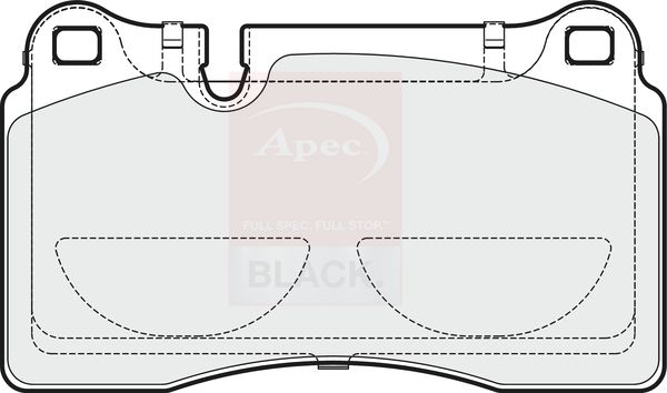 Apec Black PAD1891B Brake Pad Set, disc brake - 1
