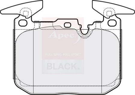 Apec Black PAD1907B Brake Pad Set, disc brake - 1