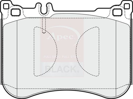 Apec Black PAD1927B Brake Pad Set, disc brake - 1