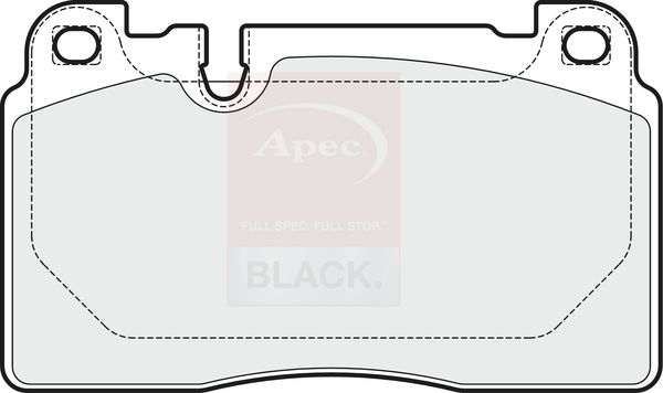 Apec Black PAD1936B Brake Pad Set, disc brake - 1