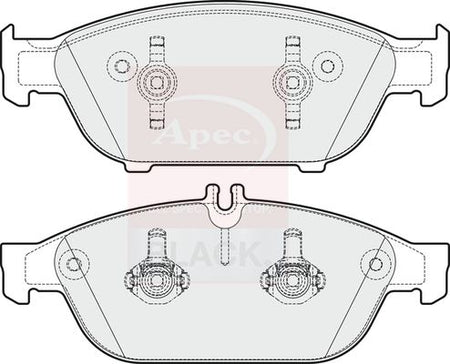 Apec Black PAD1951B Brake Pad Set, disc brake - 1