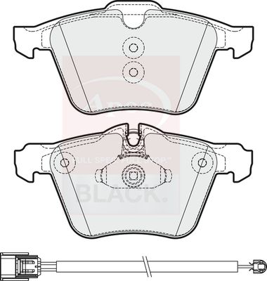 Apec Black PAD1985B Brake Pad Set, disc brake - 1