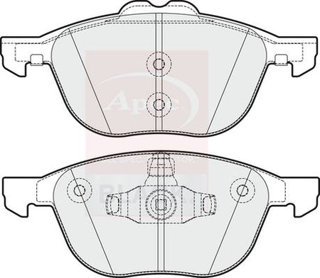Apec Black PAD1988B Brake Pad Set, disc brake - 1