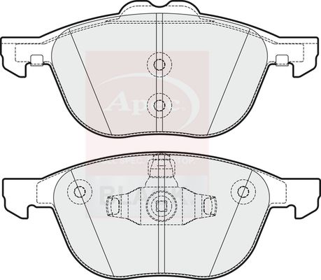 Apec Black PAD1988B Brake Pad Set, disc brake - 1