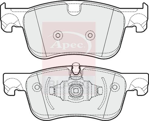 Apec Black PAD2003B Brake Pad Set, disc brake - 1