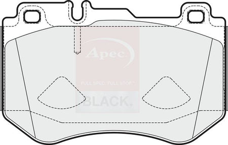 Apec Black PAD2024B Brake Pad Set, disc brake - 1