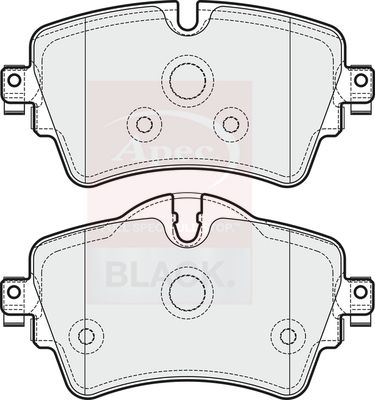 Apec Black PAD2030B Brake Pad Set, disc brake - 1