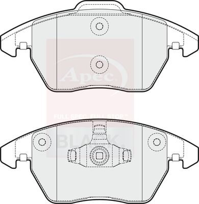 Apec Black PAD2041B Brake Pad Set, disc brake - 1
