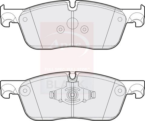 Apec Black PAD2061B Brake Pad Set, disc brake - 1
