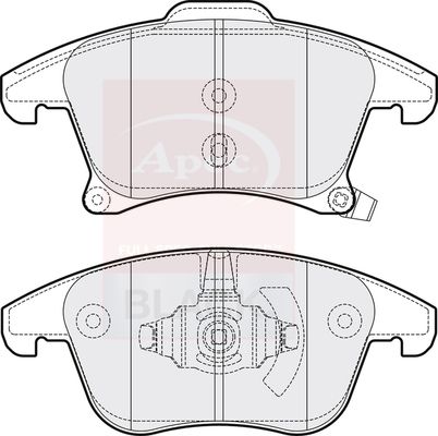 Apec Black PAD2070B Brake Pad Set, disc brake - 1