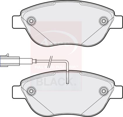 Apec Black PAD2109B Brake Pad Set, disc brake - 1