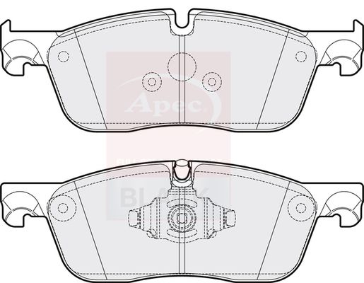 Apec Black PAD2116B Brake Pad Set, disc brake - 1