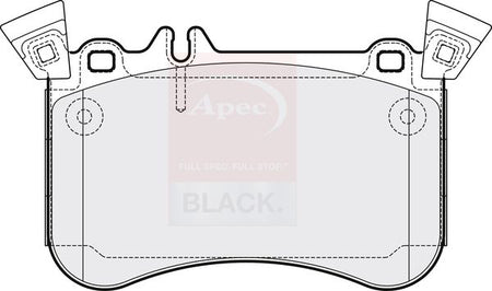 Apec Black PAD2118B Brake Pad Set, disc brake - 1