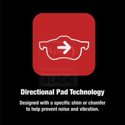 Apec Black PAD2133B Brake Pad Set, disc brake - 2