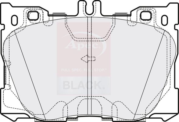 Apec Black PAD2139B Brake Pad Set, disc brake - 1