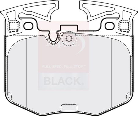 Apec Black PAD2147B Brake Pad Set, disc brake - 1