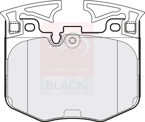Apec Black PAD2147B Brake Pad Set, disc brake - 1