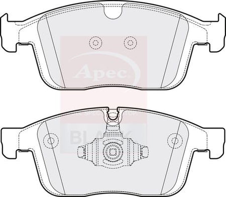 Apec Black PAD2160B Brake Pad Set, disc brake - 1