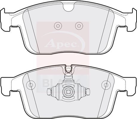 Apec Black PAD2160B Brake Pad Set, disc brake - 1