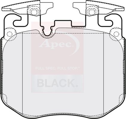 Apec Black PAD2161B Brake Pad Set, disc brake - 1