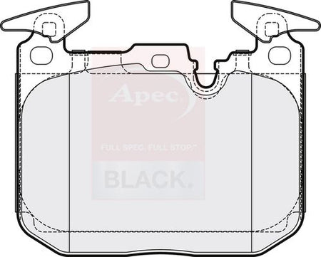 Apec Black PAD2170B Brake Pad Set, disc brake - 1