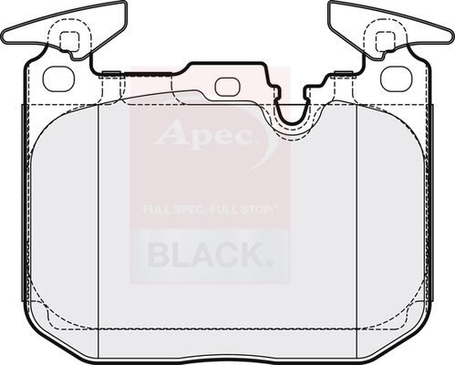 Apec Black PAD2170B Brake Pad Set, disc brake - 1