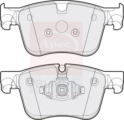 Apec Black PAD2184B Brake Pad Set, disc brake - 1