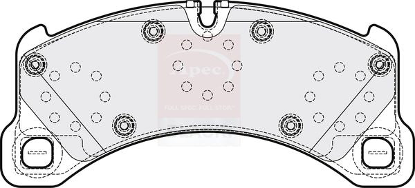 Apec Black PAD2203B Brake Pad Set, disc brake - 1