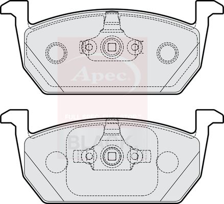 Apec Black PAD2216B Brake Pad Set, disc brake - 1