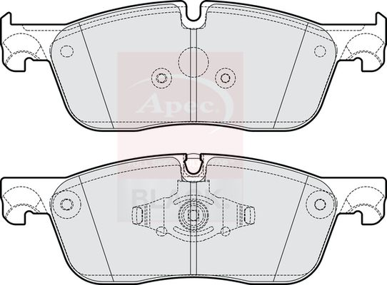 Apec Black PAD2295B Brake Pad Set, disc brake - 1