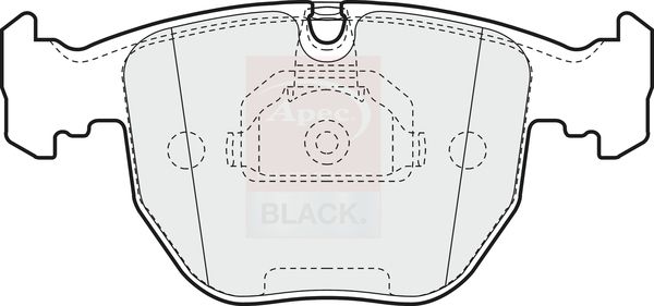 Apec Black PAD948B Brake Pad Set, disc brake - 1