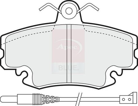 Apec Blue PD3000 Brake Pad Set, disc brake - 1