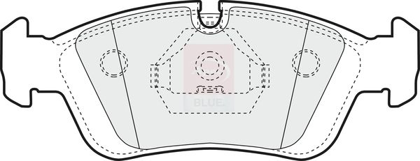 Apec Blue PD3014 Brake Pad Set, disc brake - 1