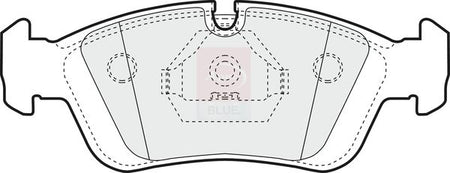 Apec Blue PD3014 Brake Pad Set, disc brake - 1