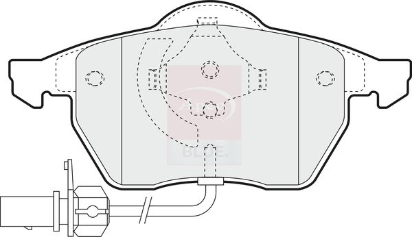 Apec Blue PD3016 Brake Pad Set, disc brake - 1