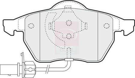 Apec Blue PD3016 Brake Pad Set, disc brake - 1