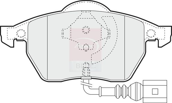 Apec Blue PD3017 Brake Pad Set, disc brake - 1