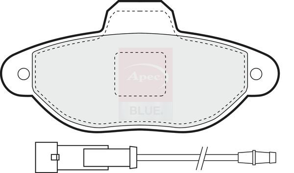 Apec Blue PD3020 Brake Pad Set, disc brake - 1