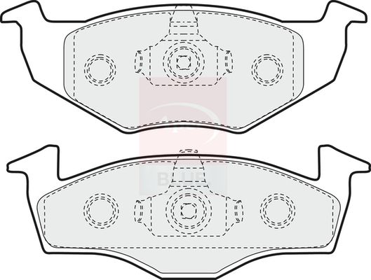 Apec Blue PD3028 Brake Pad Set, disc brake - 1