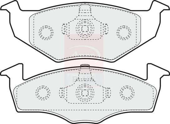 Apec Blue PD3029 Brake Pad Set, disc brake - 1