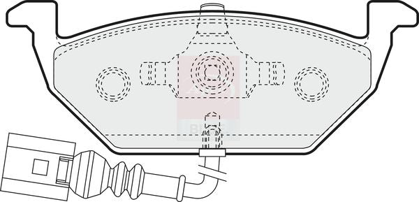Apec Blue PD3031 Brake Pad Set, disc brake - 1