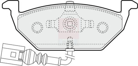 Apec Blue PD3031 Brake Pad Set, disc brake - 1