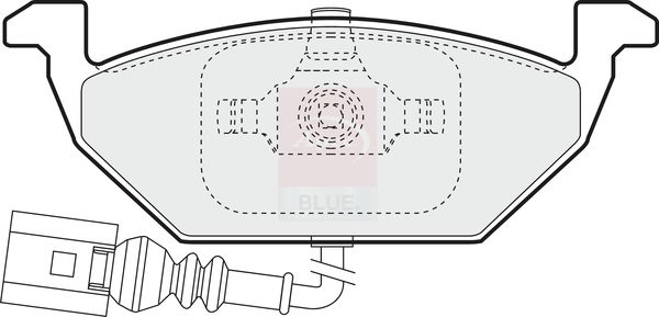 Apec Blue PD3031 Brake Pad Set, disc brake - 3