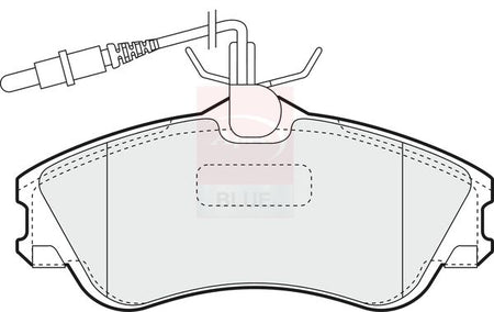 Apec Blue PD3032 Brake Pad Set, disc brake - 1