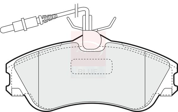 Apec Blue PD3032 Brake Pad Set, disc brake - 1
