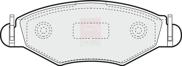 Apec Blue PD3033 Brake Pad Set, disc brake - 1