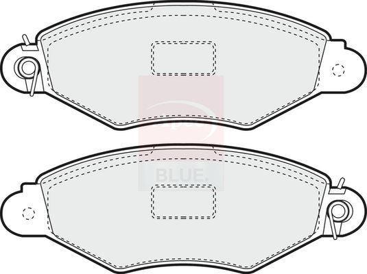 Apec Blue PD3035 Brake Pad Set, disc brake - 1